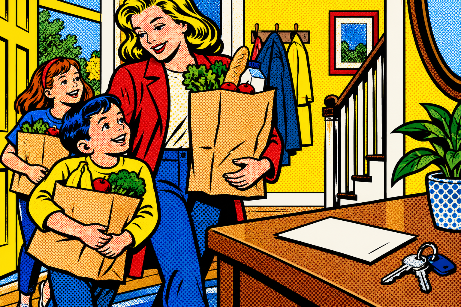 Roy Lichtenstein pop art illustration for: Life Coverage Benefits: What Your Family Can Use Them For