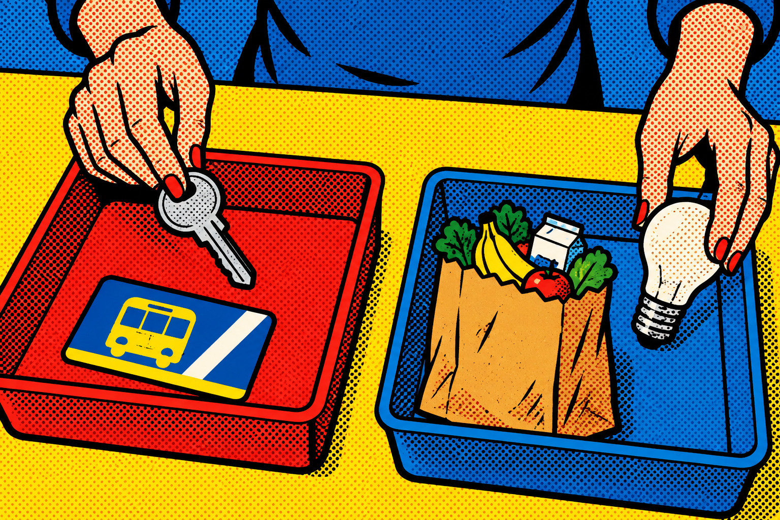 Roy Lichtenstein pop art illustration for: Fixed and Variable Costs: Make Your Budget Categories Useful