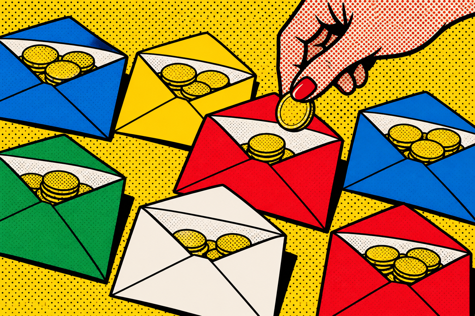 Roy Lichtenstein pop art illustration for: Zero-Based Budgeting: Give Available Money a Job