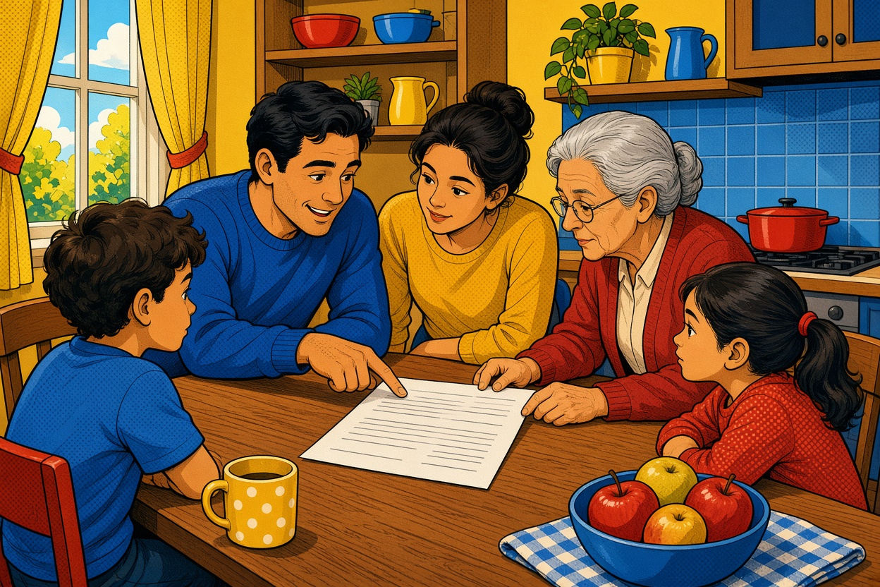 Roy Lichtenstein pop art illustration for: Revisiting Beneficiaries After Major Family Events